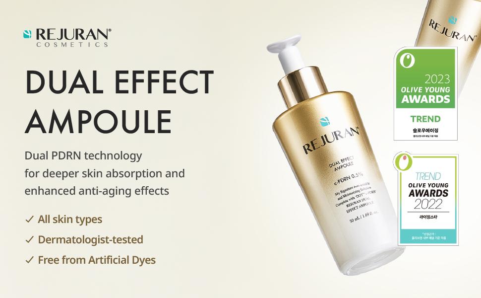 REJURAN Holiday Duo Set – c-PDRN Powered Dual Effect Ampoule + Active Cream Enhanced | Two-Step Anti-Aging & Radiance Routine