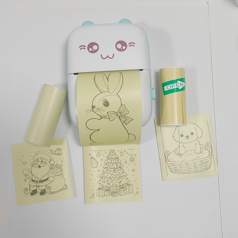 8 Rolls Mini Thermal Paper - Self-Adhesive, Inkless, Compatible with Portable Thermal Printers - Suitable for Photos, Labels, Notes, Scrapbooking, Office, School, Home - (3 Colors + 5 White Rolls) - Perfect for Printing Anytime, Anywhere, Office