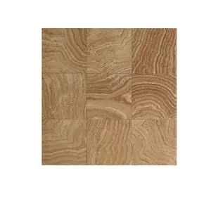 Scala Nova (Walnut Wavy) Travertine 18X18 Unfilled / Brushed / Chiseled Tile
