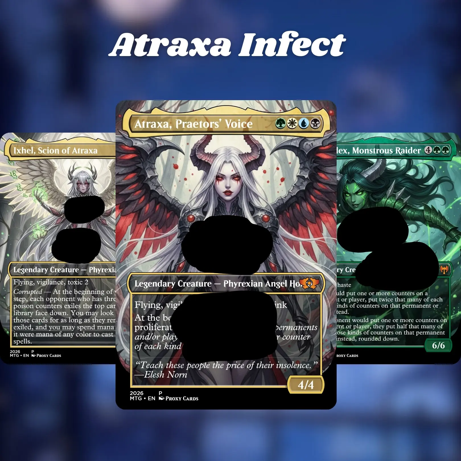 MTG Proxy 100+ Card Atraxa Infect Forbidden Phyrexian Angel Seduction Mature Fantasy Deck | Collector Gift Set for Card Player - TikTok Shop MTG Proxy 100+ Card Atraxa Infect Forbidden Phyrexian Angel Seduction Mature Fantasy Deck | Collector Gift Set for Card Player - TikTok Shop