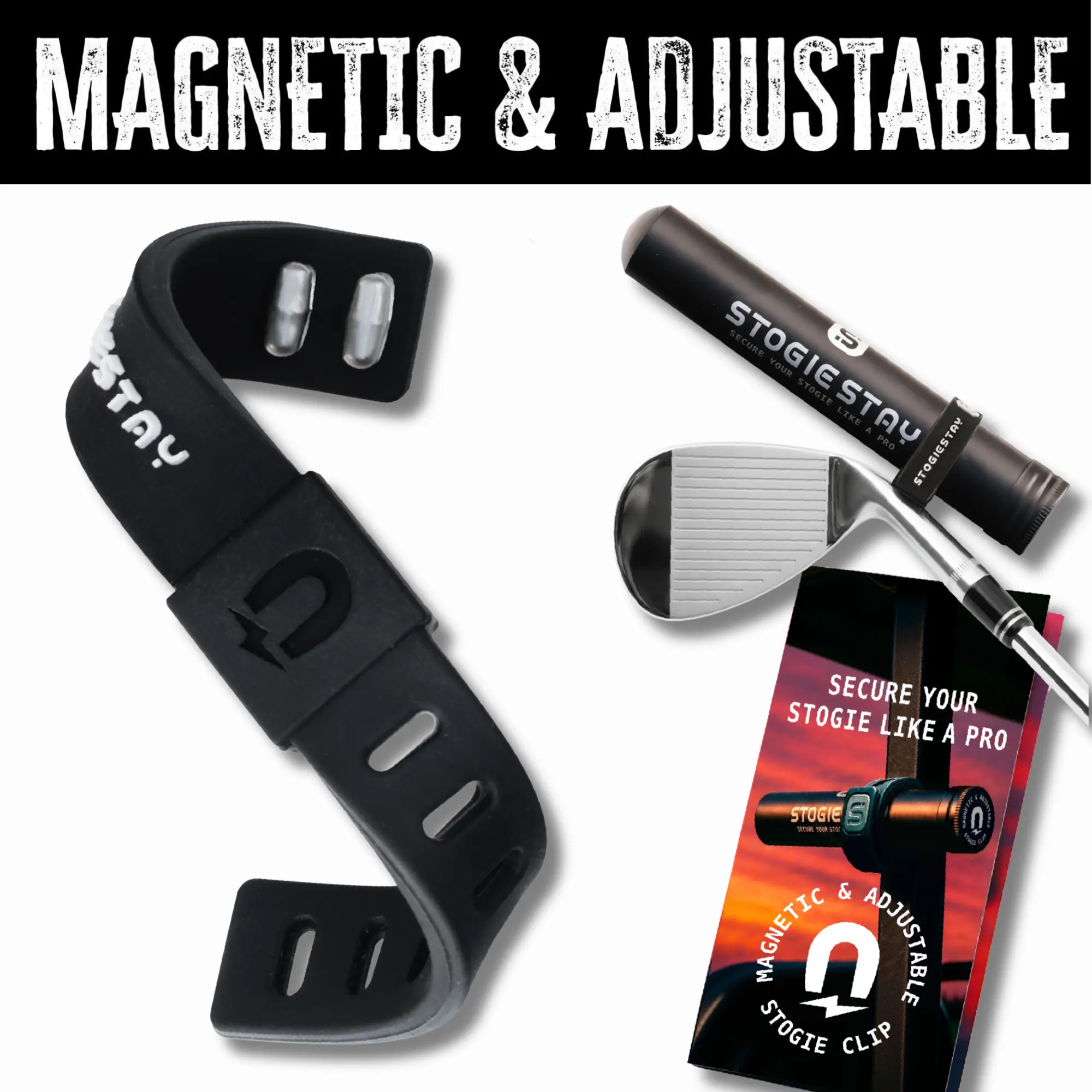 HODL 21 Magnetic Holder Clip for Golfers, Unisex Minimalist Silicone Golf Accessory with Strong Metal Magnet & Weather-Resistant Adjustable Strap, Strong Magnet, Low Profile, Resilient For Busy Golf Days