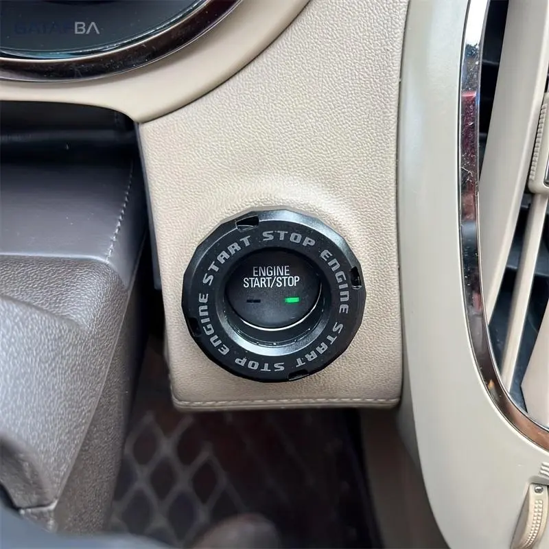 Trendy Car Engine Start Stop Button Cover, Universal Hidden Rotary Ignition Switch Protection Ring, Personalized Anti-Scratch Decorative Cap, Easy Install Interior Modification Accessory for Most Vehicles, Vehicle Accessories, Auto Parts Accessories