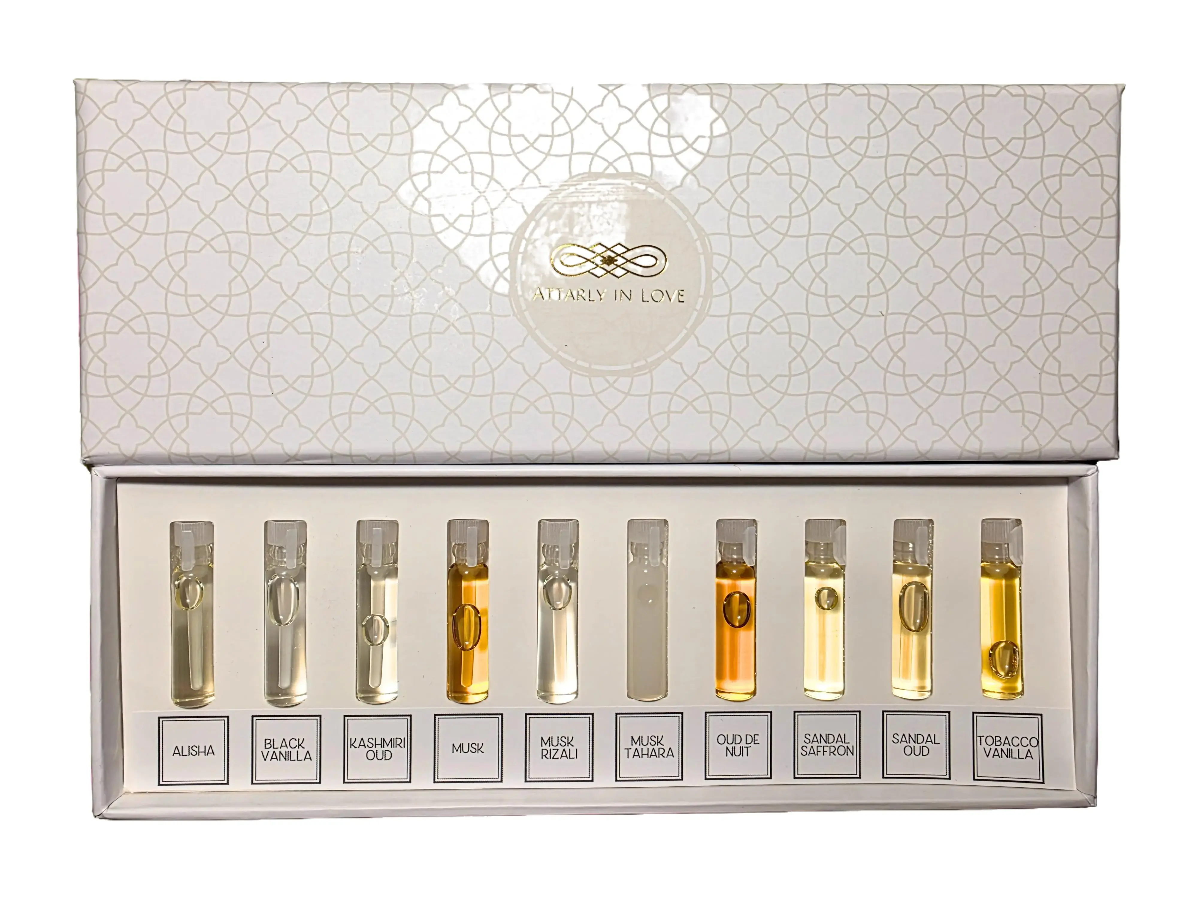 Sugar and Spice Discovery Set - 10 Scent Sample Vials, 1ML Each, Floral Woody Warm Fragrance Profiles