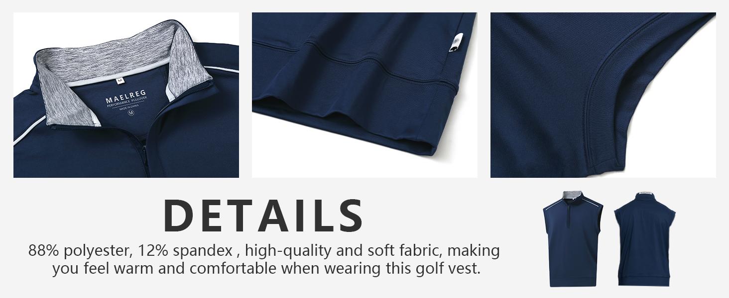 MAELREG Men’s Windproof Vest Ultra-Light Quick-Dry Breathable Stretch Sleeveless Golf Jacket with Zip Pockets SpringStatements
