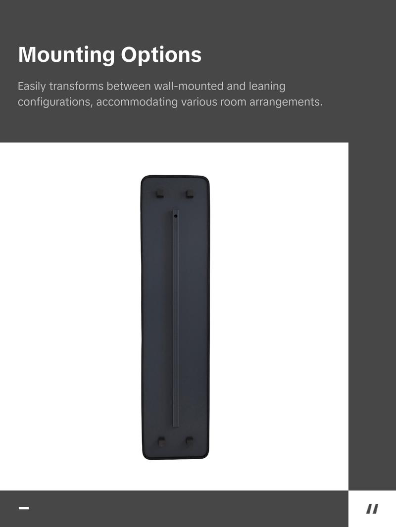 Umbra Hub Leaning Mirror, Full-Length Wall-Mounted or Leaning Mirror with Modern Rubber Frame Decor Lightweight