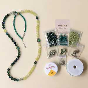 Memory Box Jewelry Kit For Adults – DIY Beads with Charms for Jewelry Making | Keepsake Craft Gift for Friendship Necklace Bracelets