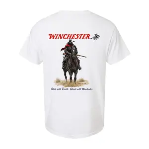 Winchester Cowboy Graphic Tee, Western Horse RiderShirt,Gun Lovers Collectors Apparel, Shooting EnthusiastsGear, Vintage Wild West Style, Rifle Cowboy Art T-Shirt,Premium American Gift, Outdoor Shooting Lovers, ClassicWes