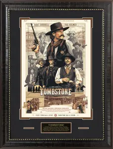Vintage Western Cowboy Quote Poster Say When Gunslinger Wall Art Black White Western Decor poster unframe, any size