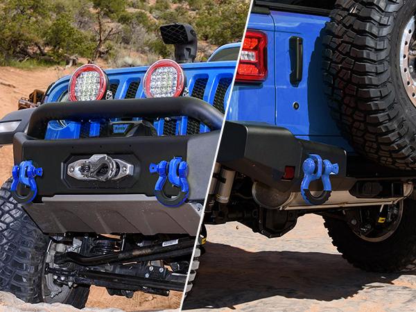 Nilight 2 Pack 3/4" D-Ring Shackle with 7/8" Screw Pin 41,887lbs Break Strength, Heavy Duty Off Road Recovery Shackle with Isolators Washers for Use with Tow Strap, Winch, Off-Road Jeep Truck Vehicle