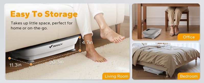 Merach Slim Vibration Plate Exercise Machine, Whole Body Workout Equipment for Women, Bluetooth and Silicone Pedal, Vibration Plate for Lymphatic Drainage, Vibrate Fitness Platform for Home Gym, TikTokShopBlackFriday