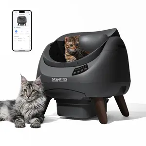 CATLINK Automatic Self - Cleaning Cat Litter Box Scooper Open-X | Ultra-Quiet Operation, App Control, 12L Large Waste Bin, Smart Litter Level Monitoring, Multi-Safety Anti-Pinch Design, Compatible with All Cat Litter, Odor Control, Easy Setup