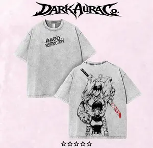 Maki Zenin Jujutsu Kaisen T-Shirt & Hoodie – Vintage Washed Oversized Anime Tee, Dark Aesthetic Maki Manga Graphic Shirt, Heavy Cotton Unisex Streetwear JJK Merch, Fall Outfit Anime Gift Menswear Shirts Men clothing merch