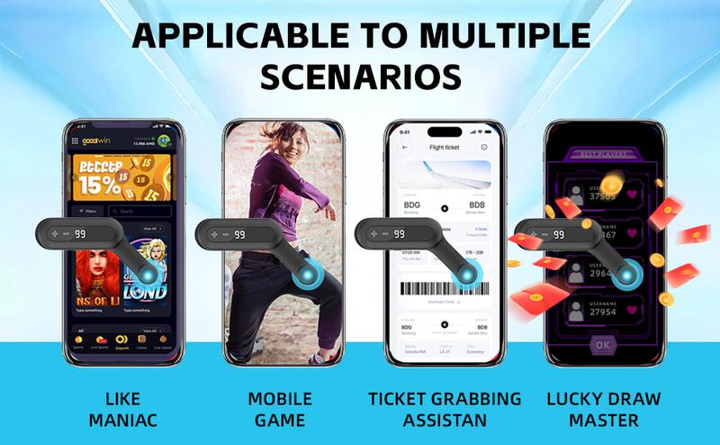 Rechargeable version Automatic Clicker - Auto Clicker Speed Tool – Fast Screen Tap Simulator for Smartphones and Controllers | Smart Trigger for Shopping, Rewards, Live Broadcast Likes and Tasks Portable Selfie