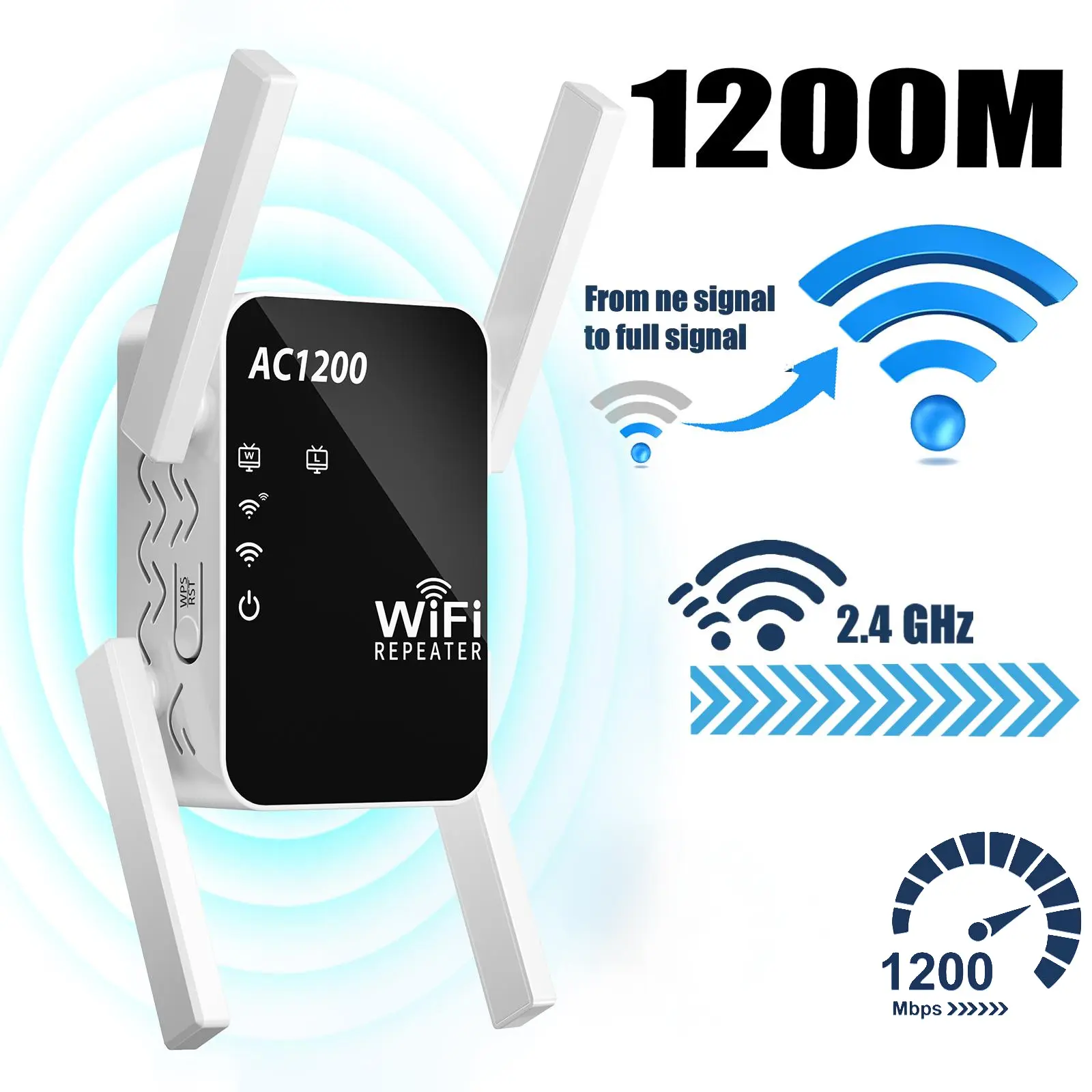 WiFi Extender Signal Booster for Home, Long Range Wireless Internet Repeater with Ethernet Port - 1-Tap Setup Network Extender for Gaming, Eliminate Dead Zones & Buffering,back to school,back to school haul