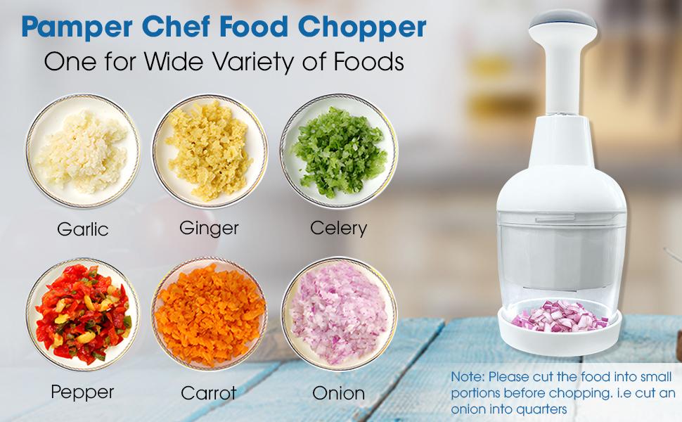 Kitchen Fruit Utensil - Pampered Chef Food Chopper - Dishwasher Safe & Clear Design