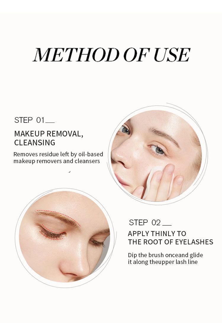 Ainube Lashgrow Serum Promotes Natural Lash Growth for Longer Thicker Lashes with Ginseng Root Nourishment & Plant-Based Extraction Technology Gentle Non-Irritating - Eyelash