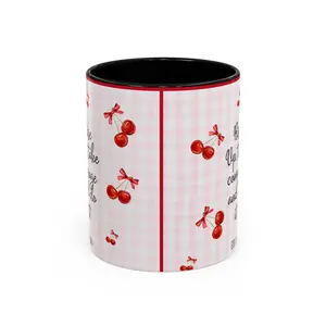 Rise Up Take Courage Cherry Pattern mug | Coffee Mug