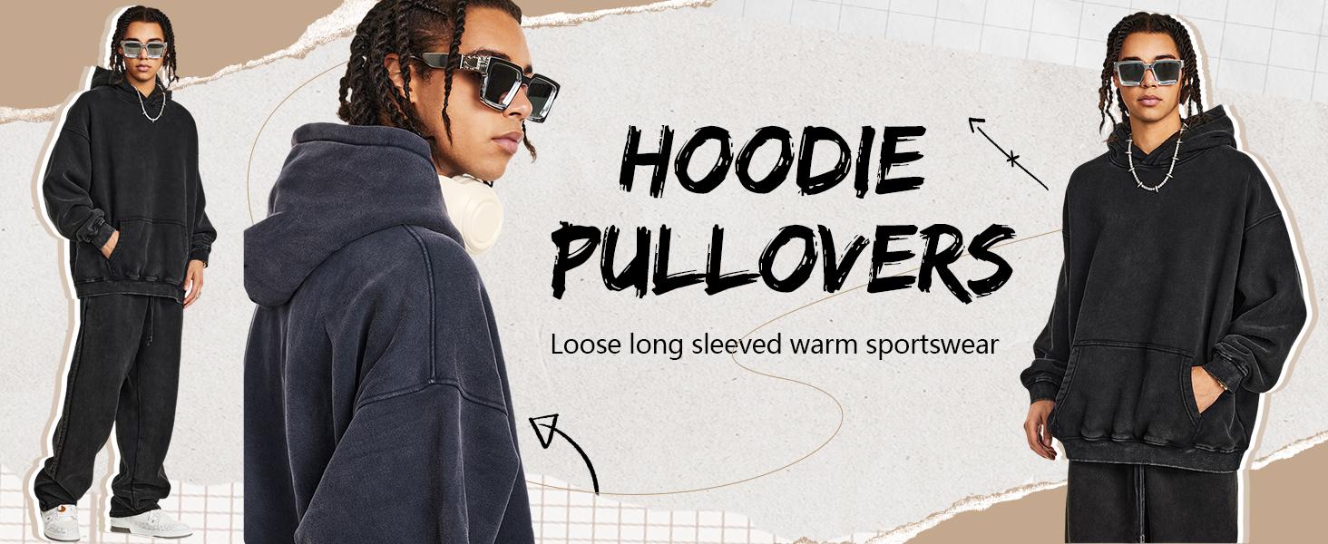 Gihuo Unisex Oversized Hoodie Acid Wash Pullover Vintage Distressed Cotton Heavyweight Sweatshirt Fleece Hoodie Men's Streetwear Women's Tops Spring Outdoor Warm Polyester Sports Autumn Clothing Men’s Gift Full Hoodie Long Sleeve Gihuo Unisex Oversized Hoodie Acid Wash Pullover Vintage Distressed Cotton Heavyweight Sweatshirt Fleece Hoodie Men's Streetwear Women's Tops Spring Outdoor Warm Polyester Sports Autumn Clothing Men’s Gift Full Hoodie Long Sleeve