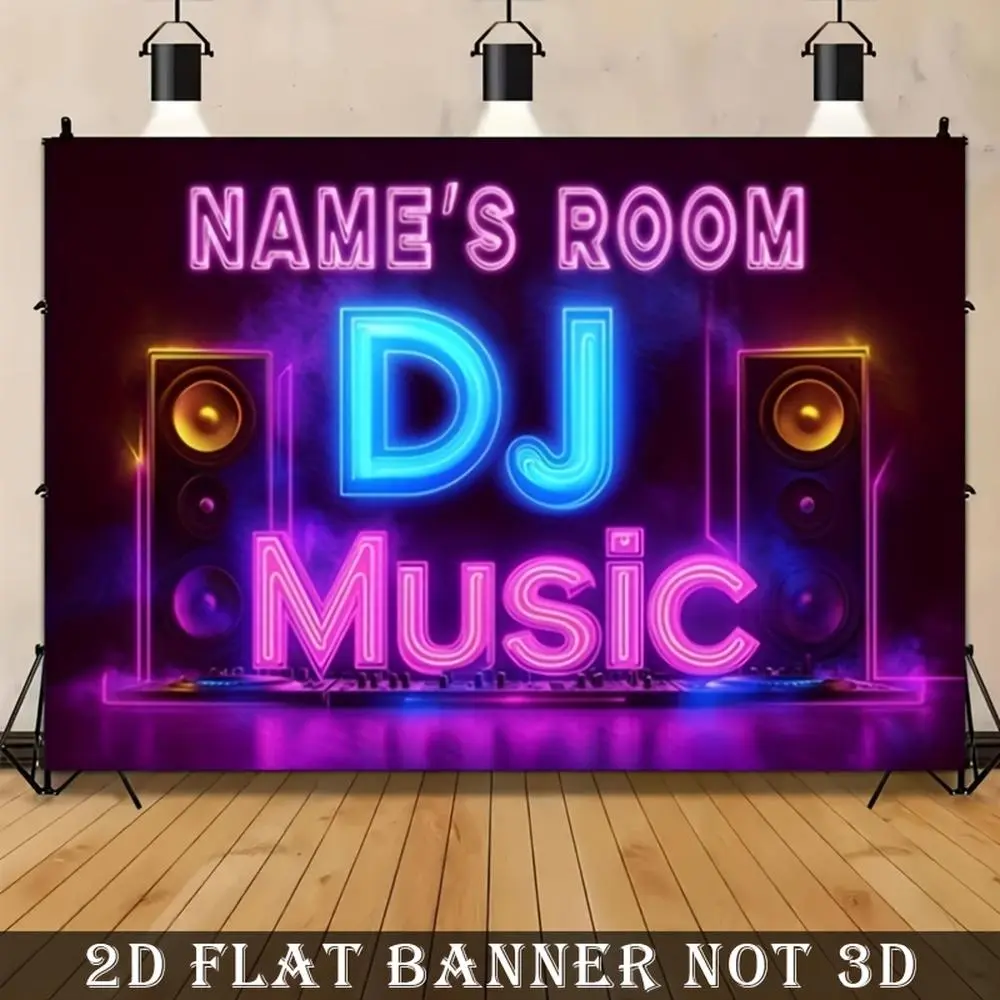 Personalized Name Text Background 2026 New Printed Polyester Backdrop, Reusable 2D Photo Banner for parties, ceremonies and photo booths