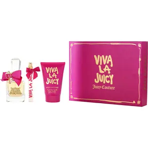 Viva La Juicy Set-Eau De Parfum Spray 1.7 Oz & Body Lotion 4.2 Oz & Eau De Parfum Spray 0.33 Oz Mini For Women