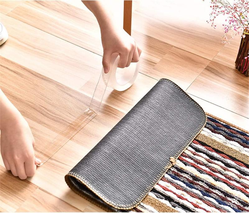 High Transparency Acrylic Nano Double Sided Tape High Viscosity Strong Hanging Transparent Waterproof Adhesive Hook No Trace Detachable No Residue Nano Double Sided Tape Self Adhesive Heavy Duty Tape