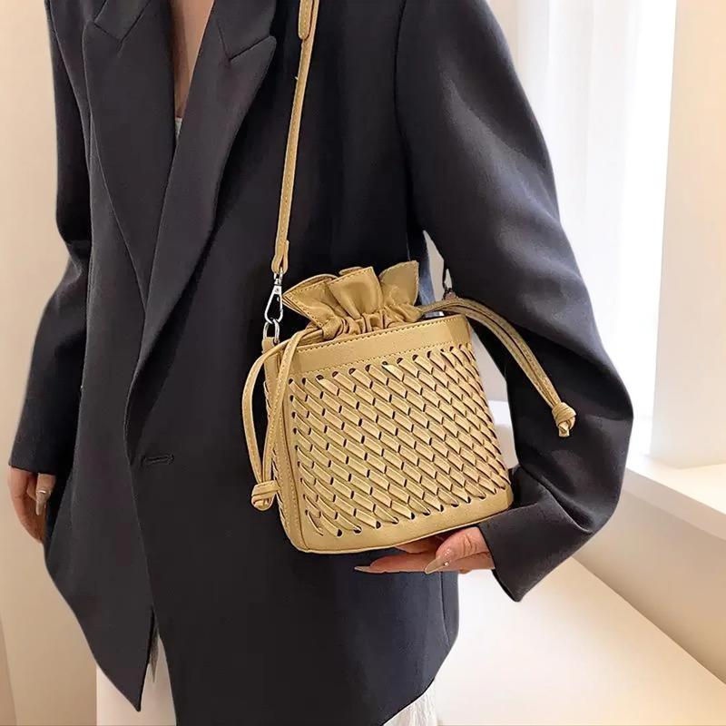 A22 Woven Bucket Crossbody Bag | Casual Texture, Everyday Ease