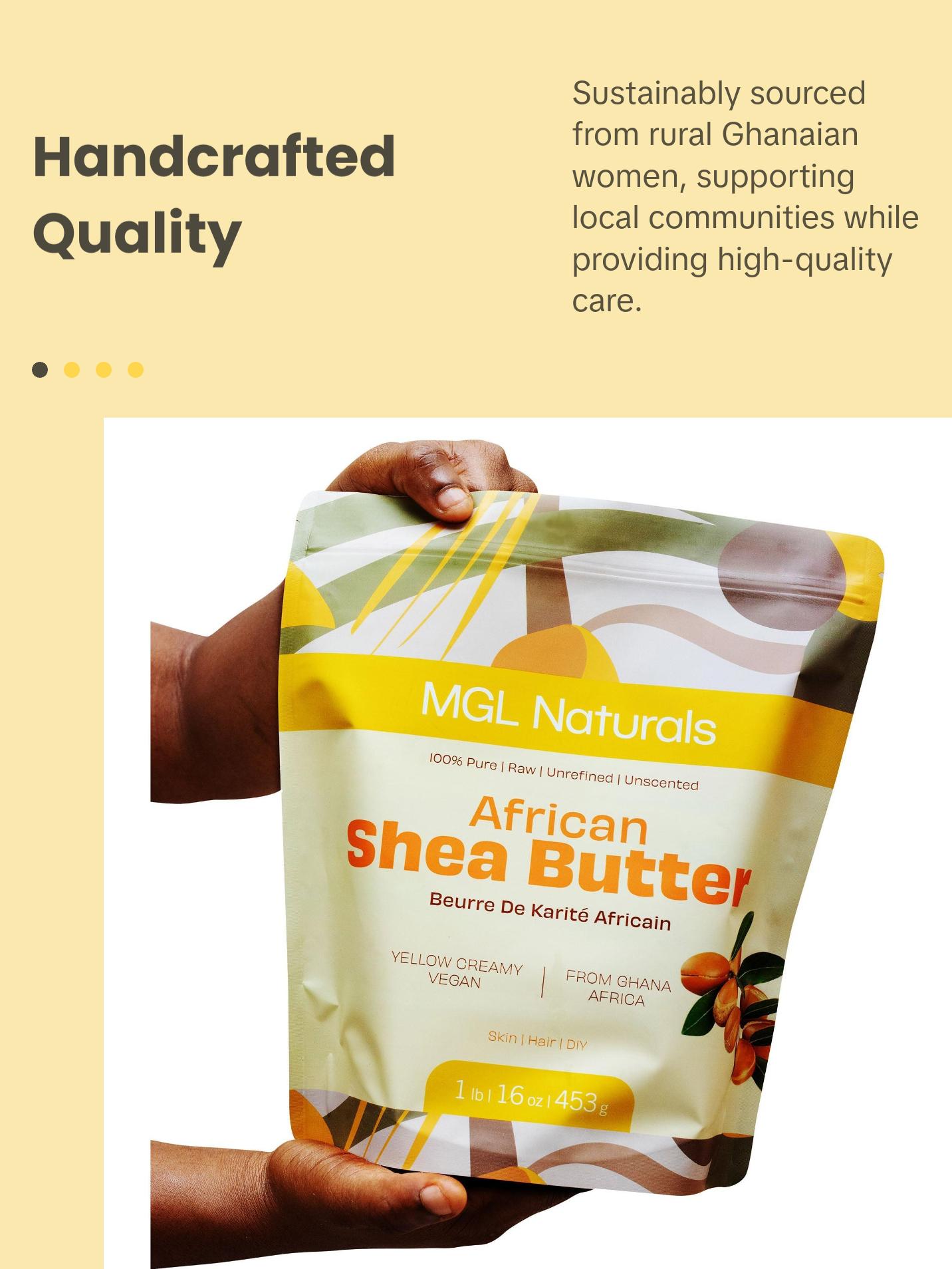Unrefined African Shea Butter - Yellow by MGL Naturals