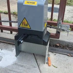 VEVOR Residential Automatic Sliding Gate Opener with 370W Pure Copper Motor, 1400 lbs Capacity, 40ft/Min Speed, Outdoor Obstruction Safe, 2 Remote Controls, 20 ft Track Chains & Hardware Kit for Home Security, Garage Door Opener