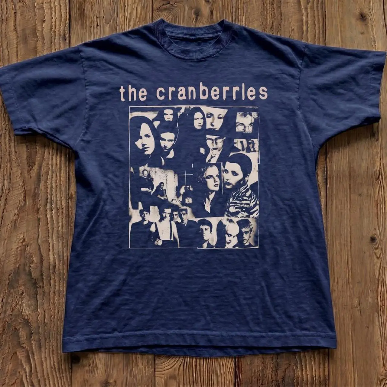 The Cranberries navy band baby tee