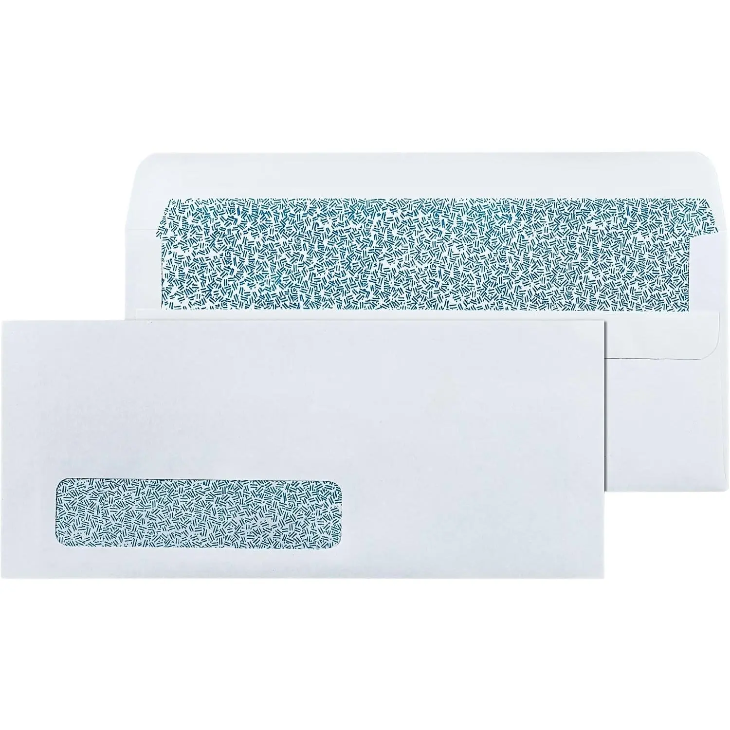 #10 Left Window Self Seal Business Envelopes 20/Pack 4 1/8 x 9 1/2 inch Flip & Seal Closure Security Tinted White Letter Size for Invoices & Statements