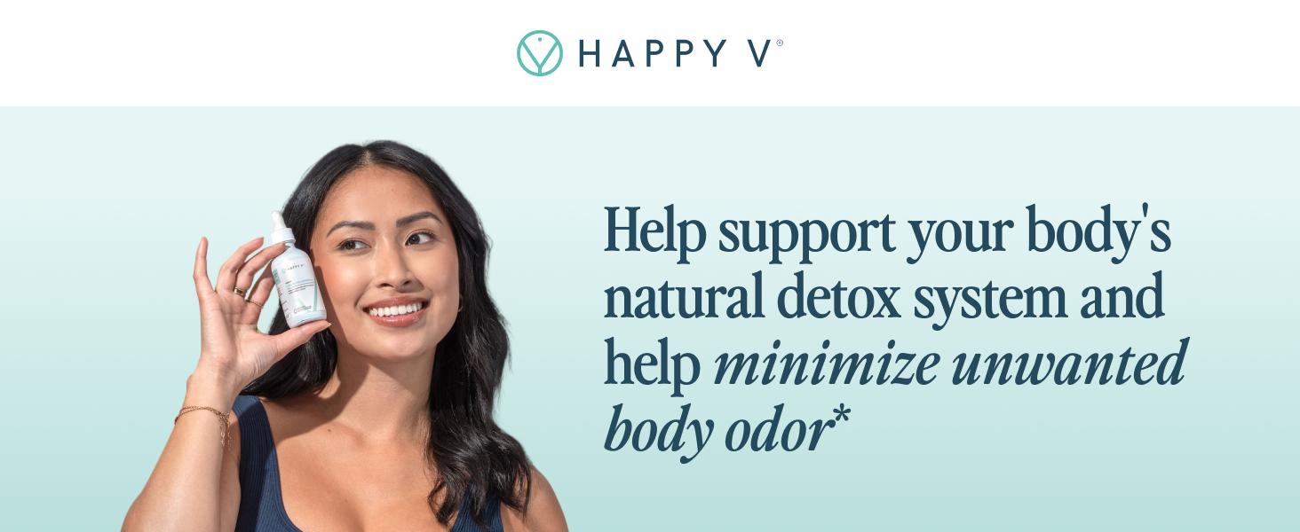 Happy V Liquid Chlorophyll – Natural Detox & Fresh Breath Booster, Vegan-Friendly Healthcare Drink, Mint Flavor, Daily Cleanse Supplement, Gut Health & Immune Support