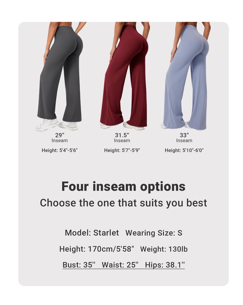 YEOREO Eddiy Leggings High-Waist Straight-Leg No Front Seam Buttery Soft Gym Yoga Pants for Women Fitness Tights