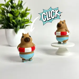 Capybara Floaty | Keyboard Fidget | Clicker | 3D Printed Clicker