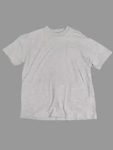 Men's Oversize Light Oatmeal Color Cotton t-shirt Casual Crewneck Menswear Shortsleeve for Everyday Use Comfortable Fit Versatile for Various Occasions