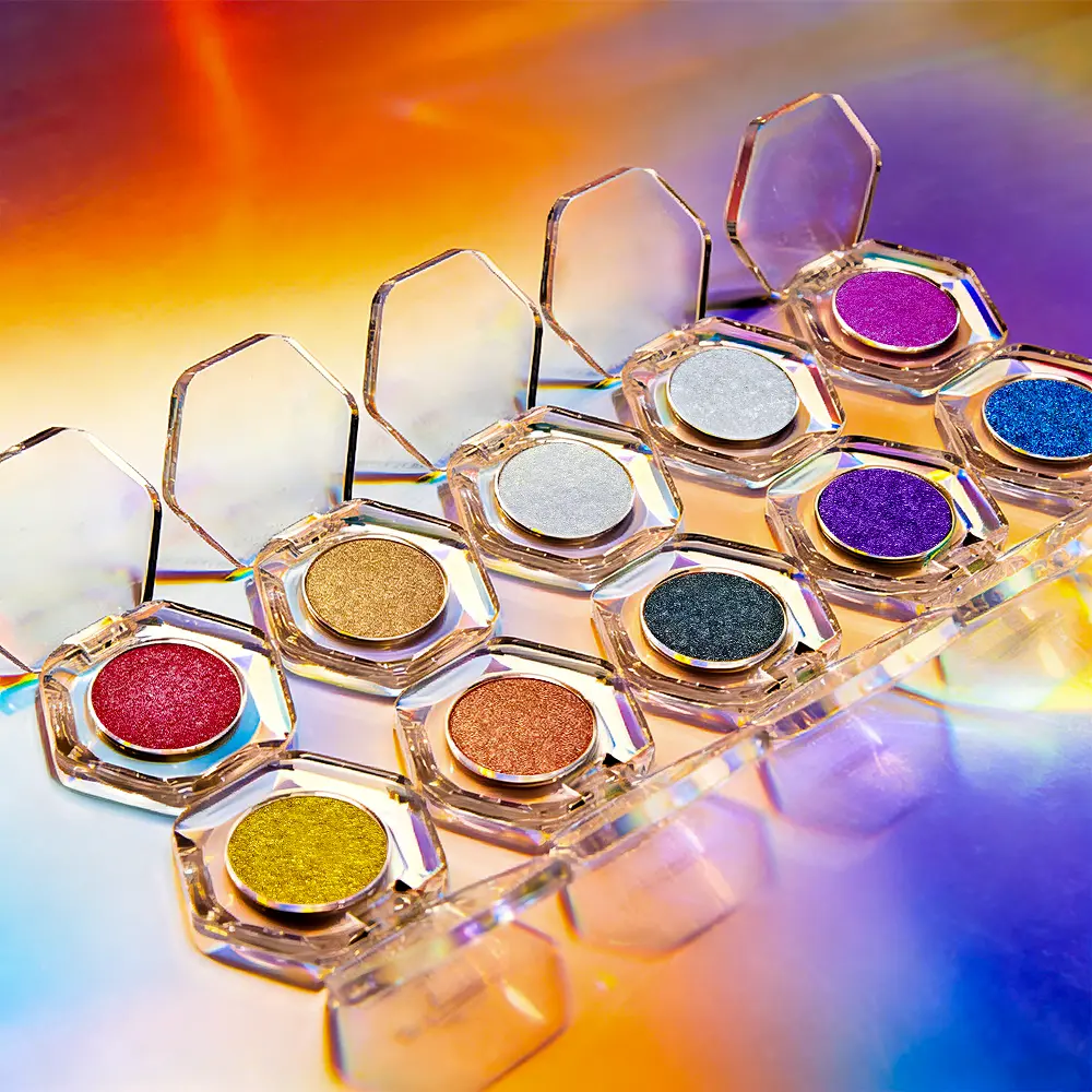 Multi-Chrome Single Eyeshadow, High Pigment Glitter Metallic Shimmer, Waterproof Long Lasting Iridescent Holographic Eye Makeup, Talc Free#SummerVibes