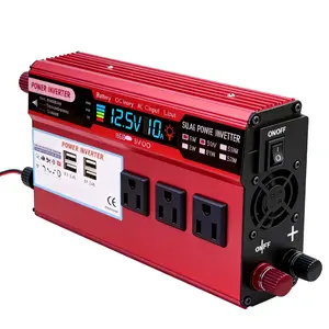 Car Power Inverter with 4 USB Ports – DC 12V Input, 120V/230V AC Output for Camping, DIY Projects & Vehicle Upgrade 5000w
