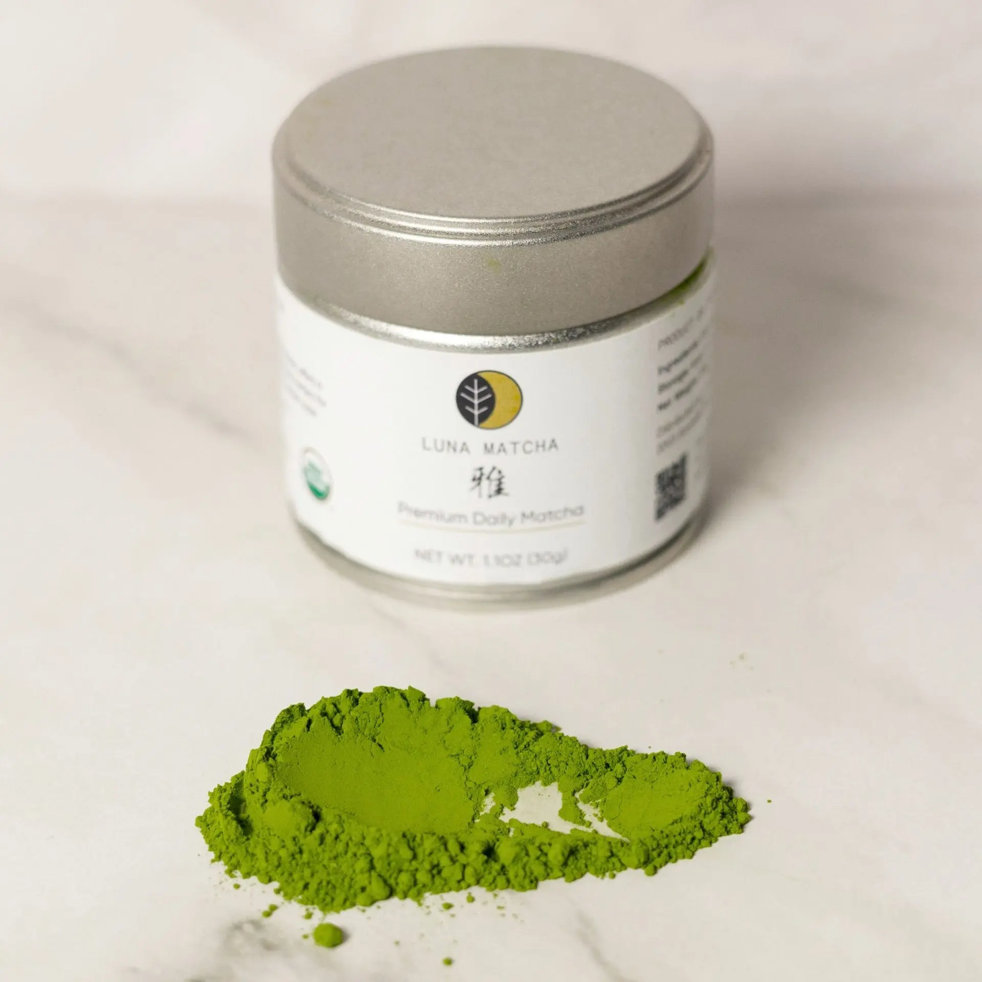 Luna Matcha Premium Daily Matcha Kagoshima Series Ceremonial Grade Organic First & Second Harvest Kirishima Japan 30g - Tea