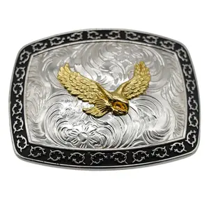 WMG Western Belt Buckle – Cowboy Belt Buckles - Regal Insignia Eagle - Fits 1.5 Belts