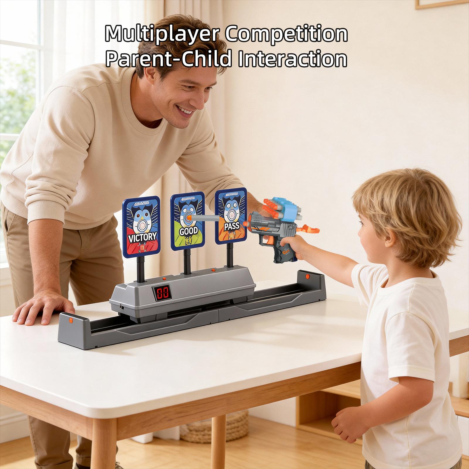 SHOOT GAME Movable Digital Target - Electric Scoring Auto Reset for Nerf Guns & Nerf Practice, Ideal Gift for Kids, Teens, Boys & Girls SHOOT GAME Movable Digital Target - Electric Scoring Auto Reset for Nerf Guns & Nerf Practice, Ideal Gift for Kids, Teens, Boys & Girls