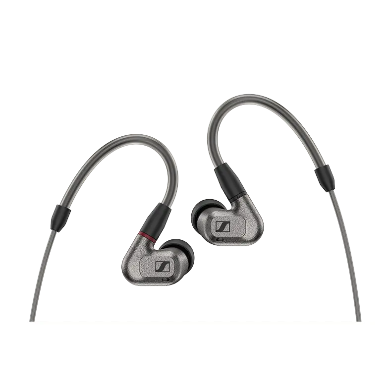 Sennheiser IE 600 Zr01 Amorphous Zirconium Wired In-Ear Monitors, 18 Ohms System Impedance Audio Devices with Adjustable Silicone Ear Tips, Memory Foam Cushioning, 3.5 mm and 4.4 mm Para-Aramid Reinforced Cables