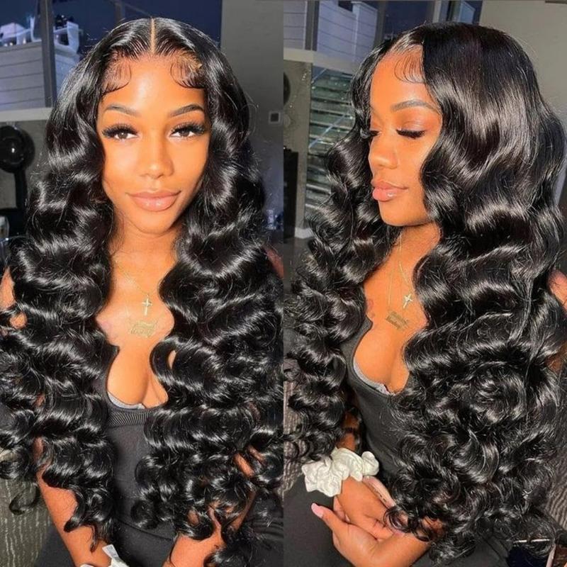 Loose Wave Human Hair Bundle with Closure Brazilian Virgin Hair Loose Wave Bundles Human Hair 3/4 Bundles with 4×4 Lace Closure