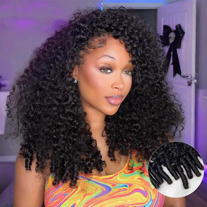 Pizazz Hair Burmese Curly Wig 13x6 HD Lace Front Wigs 100% Human Hair Pre- Everything Glueless Wig Human Hair With Drawstring Beginner Friendly