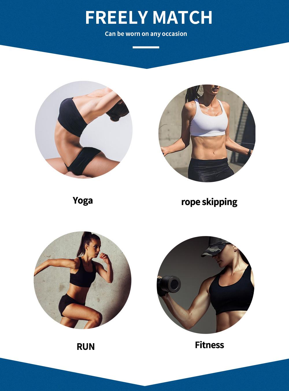 Women's Plus Size Sports Bra Seamless Underwear with Pads Plus Size Push-Up Tank Top Bra