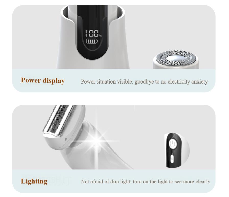 SEALIGHT 2 in 1 Shaver, Wet-Dry Usable Electric Shaver, USB Rechargeable, Hair Removal for Face, Legs, Cordless Waterproof Trimmer with Head Base, Painless Epilator, remington shaver, shaver for men #springtok