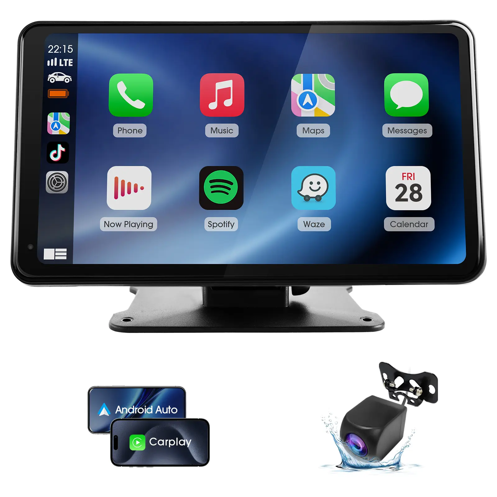 Haudio 2026 Upgraded 7inch Wireless CarPlay Screen for Andriod & Iphone : The Ultimate Portable Car Play Adapter for Seamless In-Car Entertainment stereo upgrade backtoschool