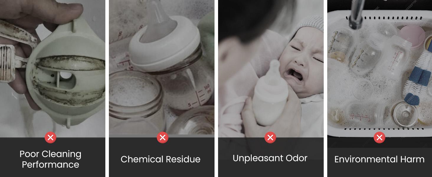 GROWNSY Detergent Washing Tablets 130 PCS for Momcozy, Baby Brezza, Papablic Bottle Washer, Compatible with All Brands Baby Bottle Washers GROWNSY Detergent Washing Tablets 130 PCS for Momcozy, Baby Brezza, Papablic Bottle Washer, Compatible with All Brands Baby Bottle Washers