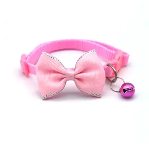 Pet Collars New Pet Bow Bell Collars Cute Cat Collars Pet Supplies Multicolor Adjustable Pet Dressing Tool Pet Accessories RPXBGUCKARHG
