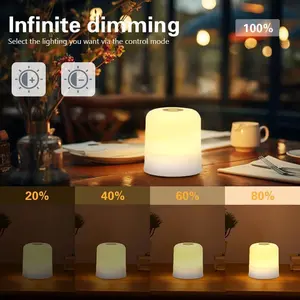 Portable Rechargeable Touch Night Lamp, Dimmable Bedside Light for Bedroom, Nursery & Camping – Cozy Night Light for Home & Travel