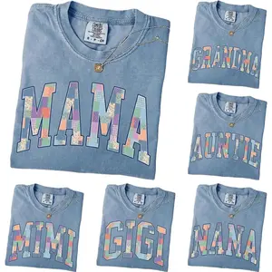 Personalized Mama Shirt, Comfort Colors Grandma T-Shirt, Mothers Day Gift Shirt, Custom Nana Gigi Mimi Yaya Lala Mammy Grammy Shirt