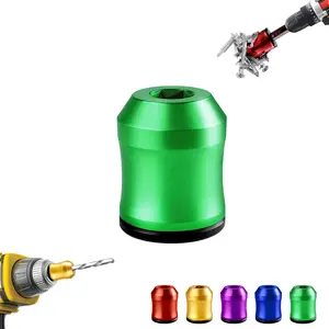 Screwdriver Head Magnetic Ring, Upgrade Universal Magnetizer Screw Removable for Hex Screwdriver and Power Bits, Magnetic Screw Ring Bit Magnetizer Ring Metal Magnetizer Screw